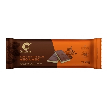 BARRA CIA CHOC MEIO A MEIO CLASSIC 12X20X20G