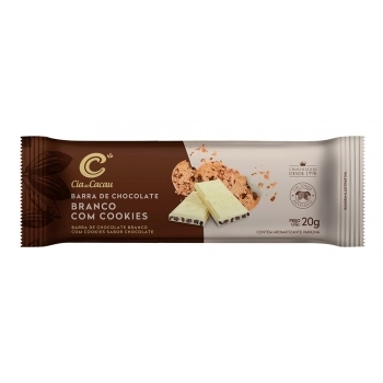BARRA CIA CHOC BRANCO COM COOKIES CLASSIC 12X20X20G