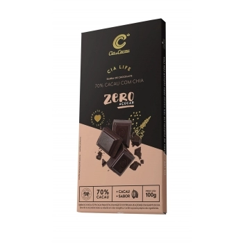 BARRA CIA LIFE 70% ZERO AÇÚCAR CHIA 4X10X100G