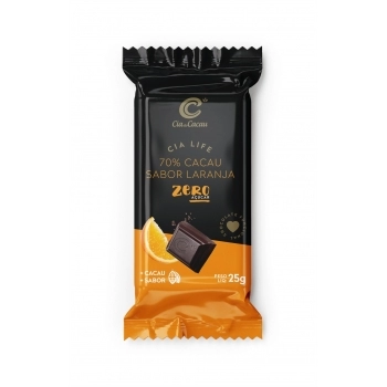 CIA LIFE 70% CACAU ZERO LARANJA 12X24X25G