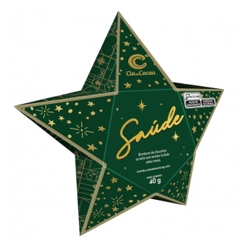 CIA ESTRELA NATALINA SAÚDE TRUFA SABOR NOZES 12X40G