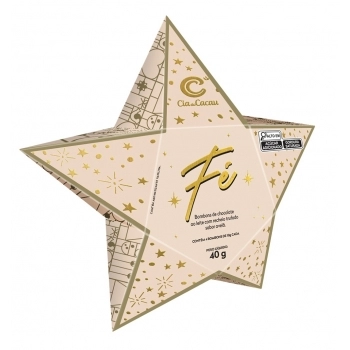 CIA ESTRELA NATALINA FÉ TRUFA SABOR AVELÃ 12X40G
