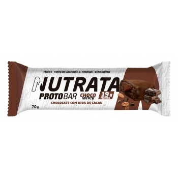 BARRA PROTOBAR CHOCO WHEY 70G NUTRATA 6X9X70G