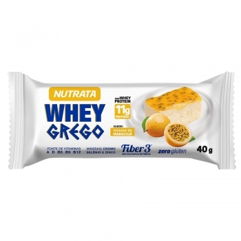 BARRA WHEY GREGO MARACUJA NUTRATA 6X12X40G