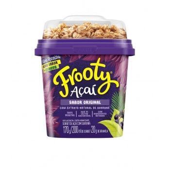 ACAI ORIGINAL C/ GRANOLA FROOTY 200ML CX 12UN