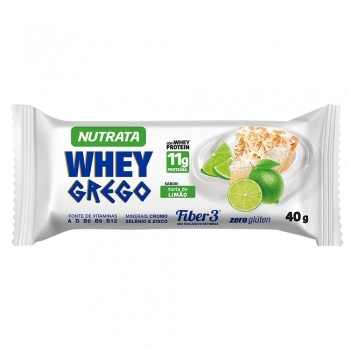 BARRA WHEY GREGO LIMAO NUTRATA 6X12X40G