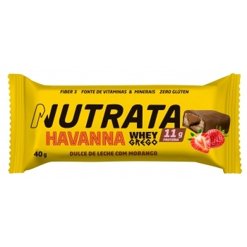 BARRA WHEY GREGO DOCE DE LEITE COM MORANGO 6X12X40G