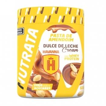PASTA AMENDO WHEY SABOR DULCE DE LECHE CREAM HAVANNA 600G NUTRATA CX/6