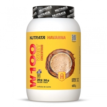 WHEY PROTEIN W100 DOCE DE LEITE HAVANNA NUTRATA 900G CX/4