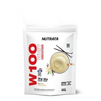 W100 PROTEIN BAUNILHA 900GR REFIL - NUTRATA CX/3