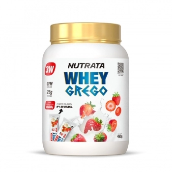 WHEY PROTEIN GREGO MORANGO COM CHANTILLY 450GR NUTRATA CX/4