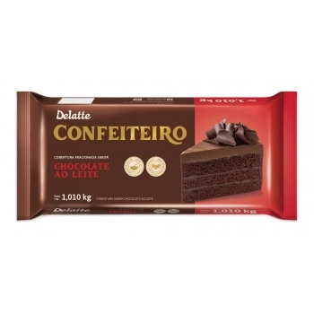 COBERTURA CONFEITEIRO DELATTE CHOCOLATE AO LEITE 10X1,01
