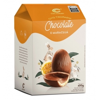 OVO TRUFADO MARACUJA 8X400G CIA DO CACAU