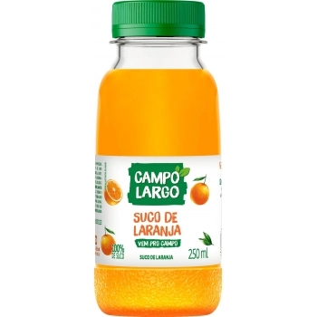 SUCO DE LARANJA CAMPO LARGO 12X250ML