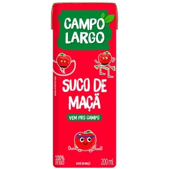 SUCO DE MAÇÃ CAMPO LARGO 27X200ML