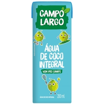 ÁGUA DE COCO INTEGRAL CAMPO LARGO 24X200ML