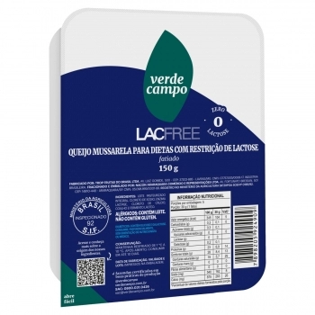 QUEIJO MUSSARELA FAT LACFREE 150G CX 32