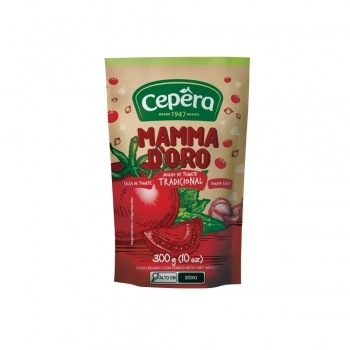 MOLHO DE TOMATE MAMMADORO TRADICIONAL CEPERA SACHET 300G CX28