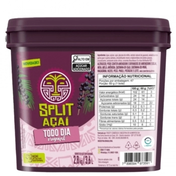 SPLIT ACAI ORIGINAL TODO DIA 3,6 L