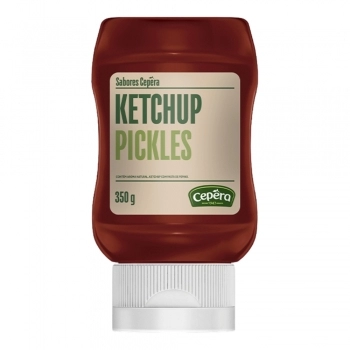 KETCHUP PICKLES SABORES CEPERA SQ 350G CX/12