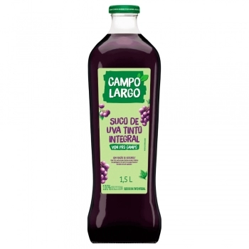 SUCO DE UVA TINTO INTEGRAL VIDRO CAMPO LARGO 6X1,5L