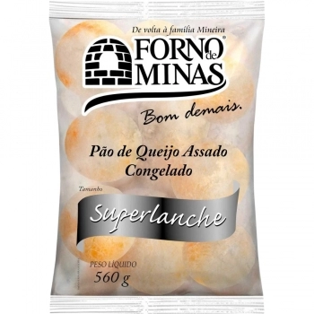 PAO DE QUEIJO SUPER LANCHE ASSADO E CONGELADO FM 560G CX12 F&S