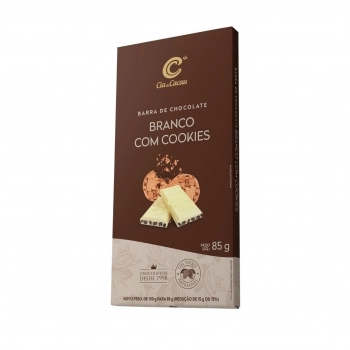 BARRA CIA CHOC BRANCO C/ COOKIES 4X10X85G