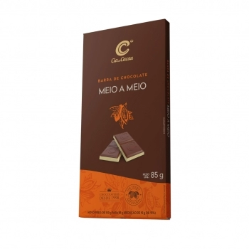BARRA CIA CHOC MEIO A MEIO 4X10X85G