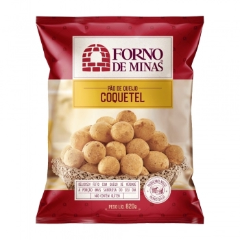 PAO DE QUEIJO CRU CONG COQUETEL FM 820G CX12