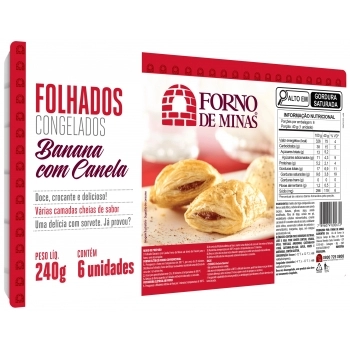 FOLHADO DE BANANA COM CANELA VAREJO FM 10 BAND X 240G
