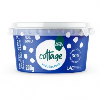QUEIJO COTTAGE LACFREE VC 200G CX 12