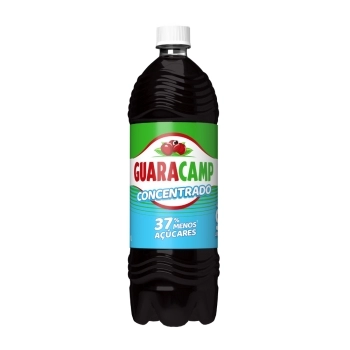 CONCENTRADO PACOTE 12X1000 ML GUARANA MENOS 37% GUARACAMP