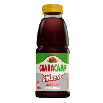 REFRESCO PACOTE 12 X 500 ML GINSENG GUARANA ZERO GUARACAMP