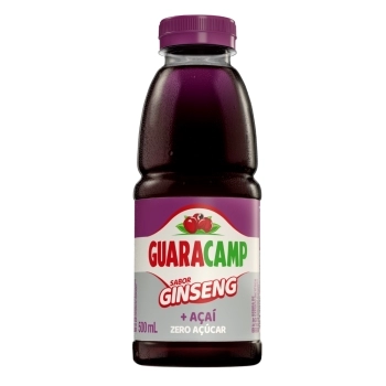 REFRESCO PACOTE 12 X 500 ML GINSENG ACAI ZERO GUARACAMP