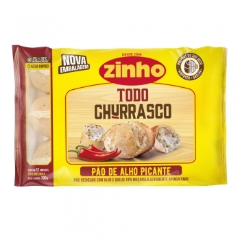 PAO DE ALHO BOLINHA TRADICIONAL TODO CHURRASCO ZINHO 300G CX12