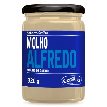 MOLHO ALFREDO DE QUEIJO CEPERA VD 320G CX12