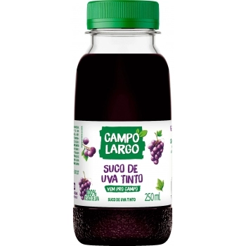 SUCO DE UVA TINTO CAMPO LARGO 12X250ML